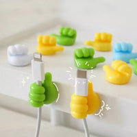 Thumbnail for Multifunctional Cable Organizer Clip Holder Thumb Hooks Wire Wall Hooks Hanger Storage Cable Holder for Earphone Mouse Car Home