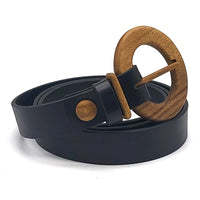 Thumbnail for Wood Belt - Luxury Women's Leather Wood Belt Fuji Happiness -