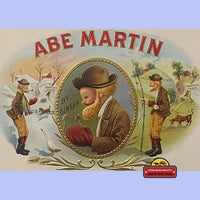 Thumbnail for Antique 1900s - 1930s Abe Martin Embossed Cigar Label, Famous Cartoon, Kin Hubbard