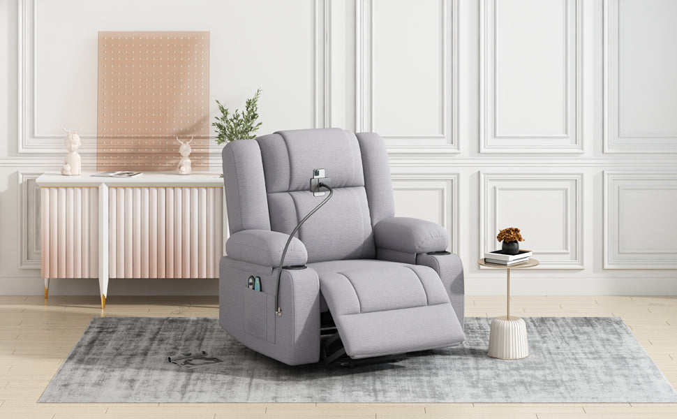 Power Lift Recliner Chair Electric Recliner for Elderly Recliner Chair With Massage and Heating Functions, Remote, Phone