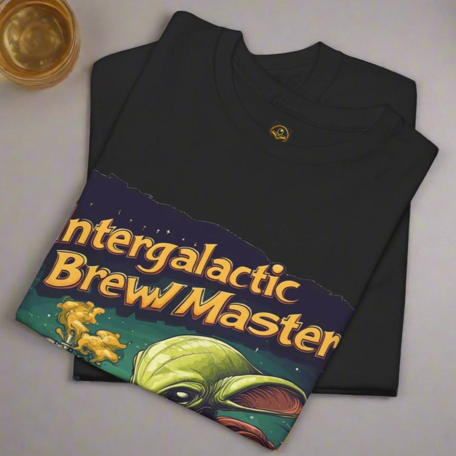 Intergalactic BrewMaster Alien Tee, Fun Alien T-Shirt