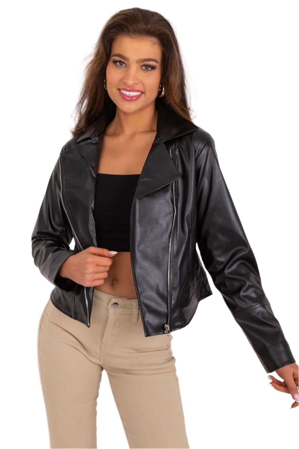 Eco-Leather Jacket - Lakerta EU - [3-13 day delivery] - 2 SIZE COMBOS - 1 COLOR -