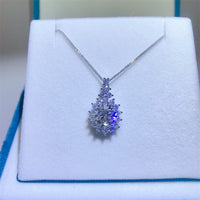 Thumbnail for 5 Carat Moissanite 925 Sterling Silver Pendant Necklace