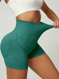 Thumbnail for High Waist Active Shorts - 3 SIZES - T - 4 COLORS -