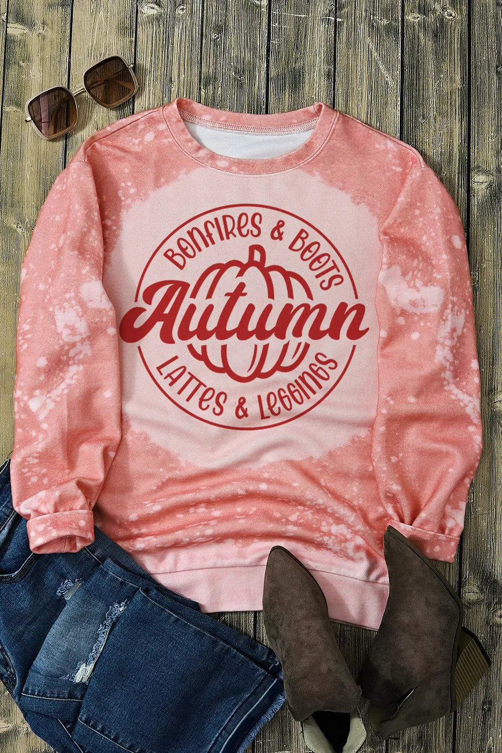 Letter Graphic Long Sleeve Sweatshirt - T - 1 COLOR -