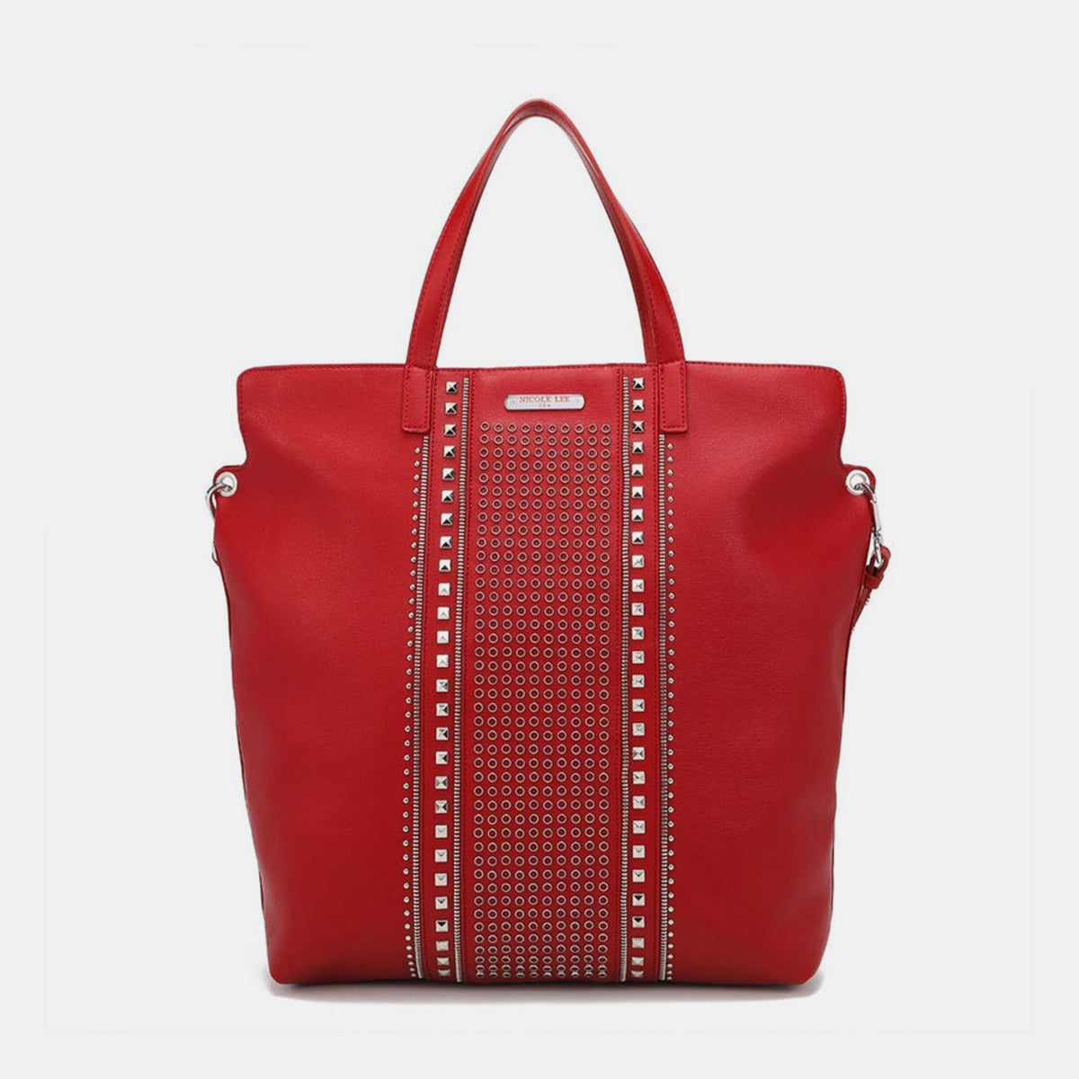 Nicole Lee USA Studded Large Tote Bag - T - 5 COLORS -