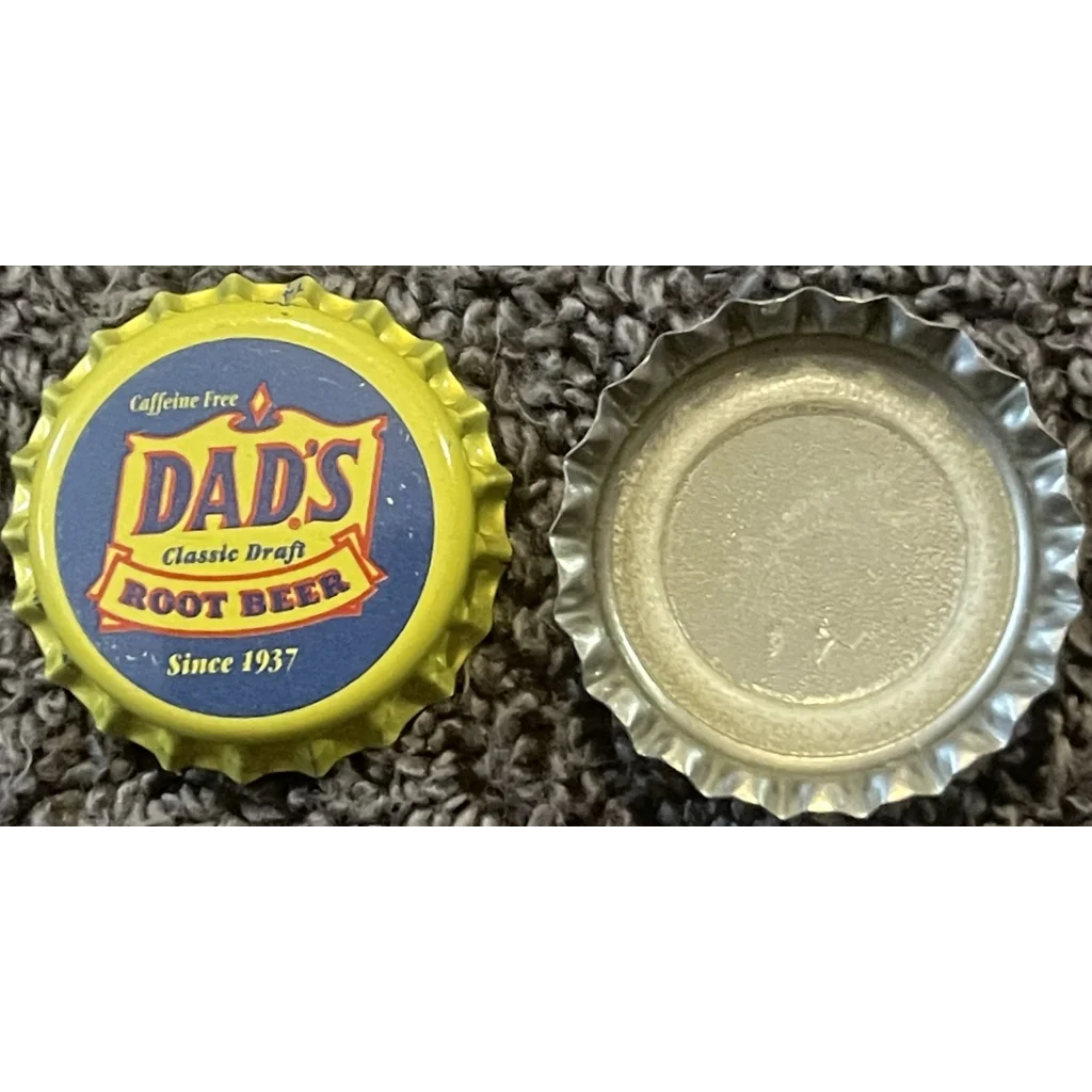 Vintage 1980s Dad's Root Beer Bottle Cap, Chicago, Il, Jasper, In