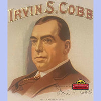 Thumbnail for Antique Vintage Irvin S. Cobb Embossed Cigar Label, 