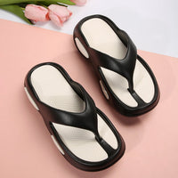 Thumbnail for Toe Post Wedge Sandals - T - 2 COLORS -