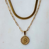 Thumbnail for Ellison & Young - Double Chain Initial Necklace -