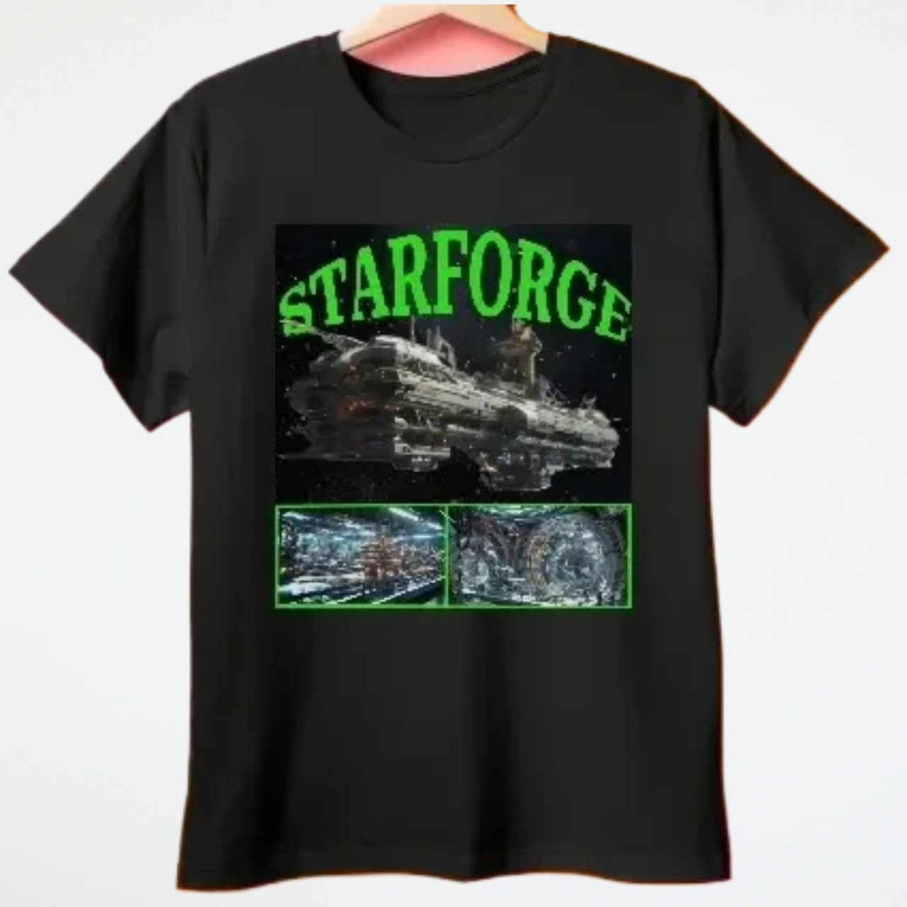 StarForge T-Shirt, Dalily Spaceship Tee, Alien T-Shirt - 2 COLORS -