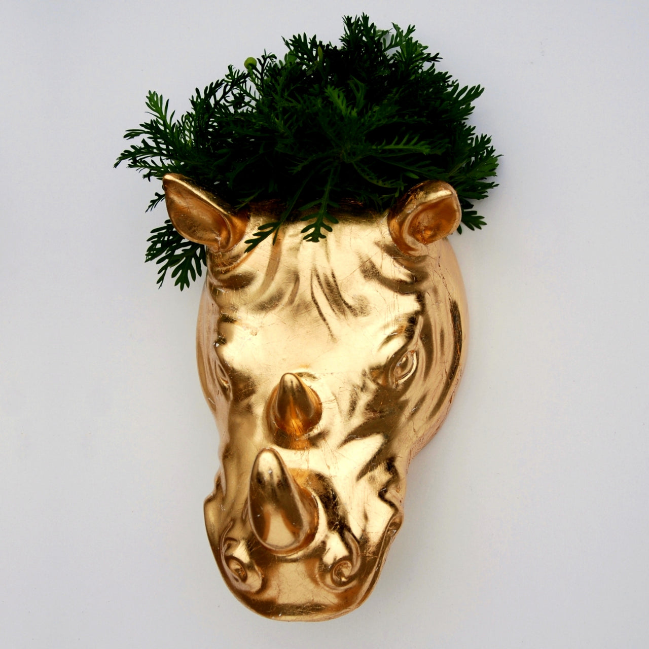 RHINO Gold Gilded Wall Planter - 1 FINISH -