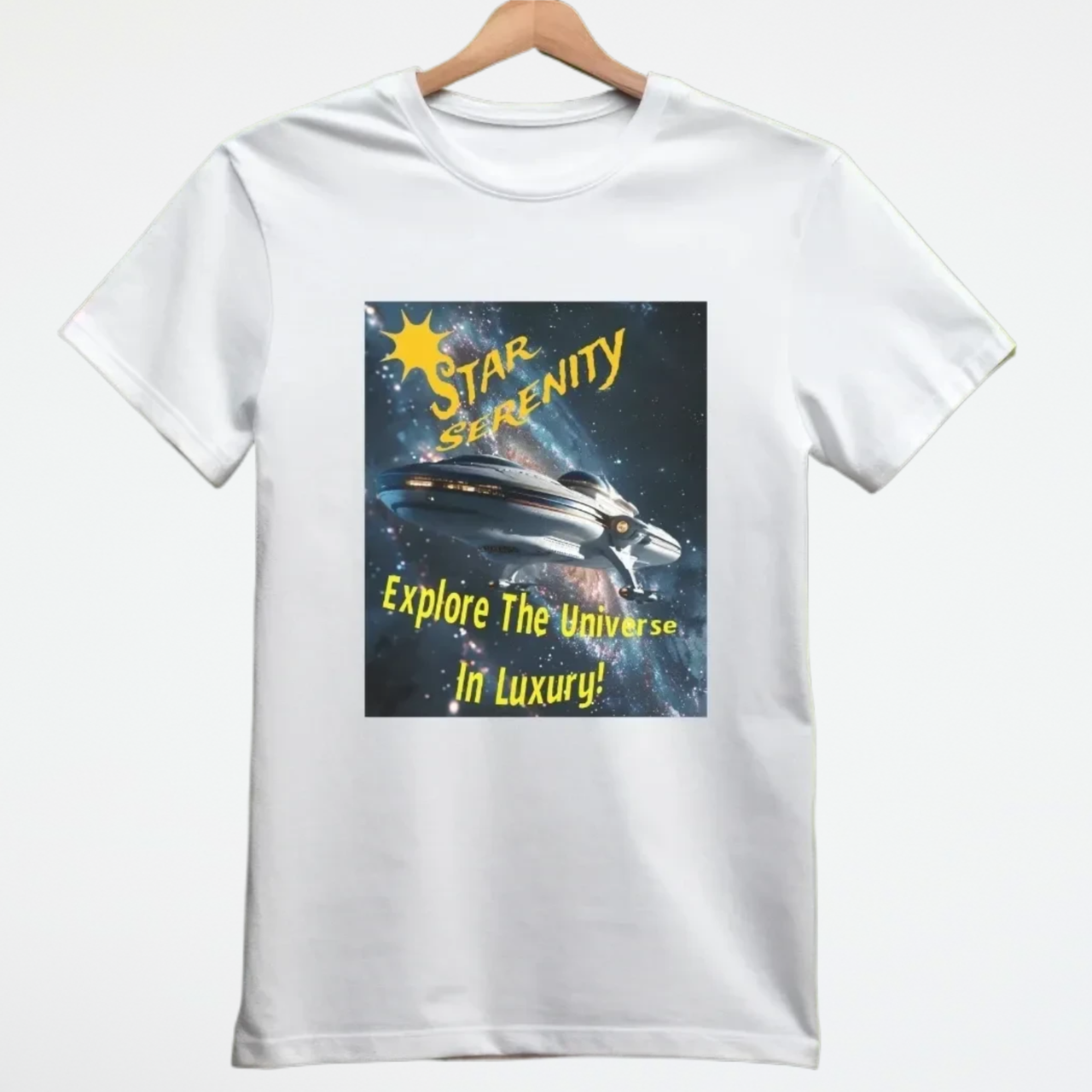 Star Serenity T-Shirt, Alien Tee, Daily Spaceship T-Shirt - 2 COLORS -