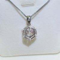 Thumbnail for 10 Carat Moissanite 925 Sterling Silver Pendant Necklace