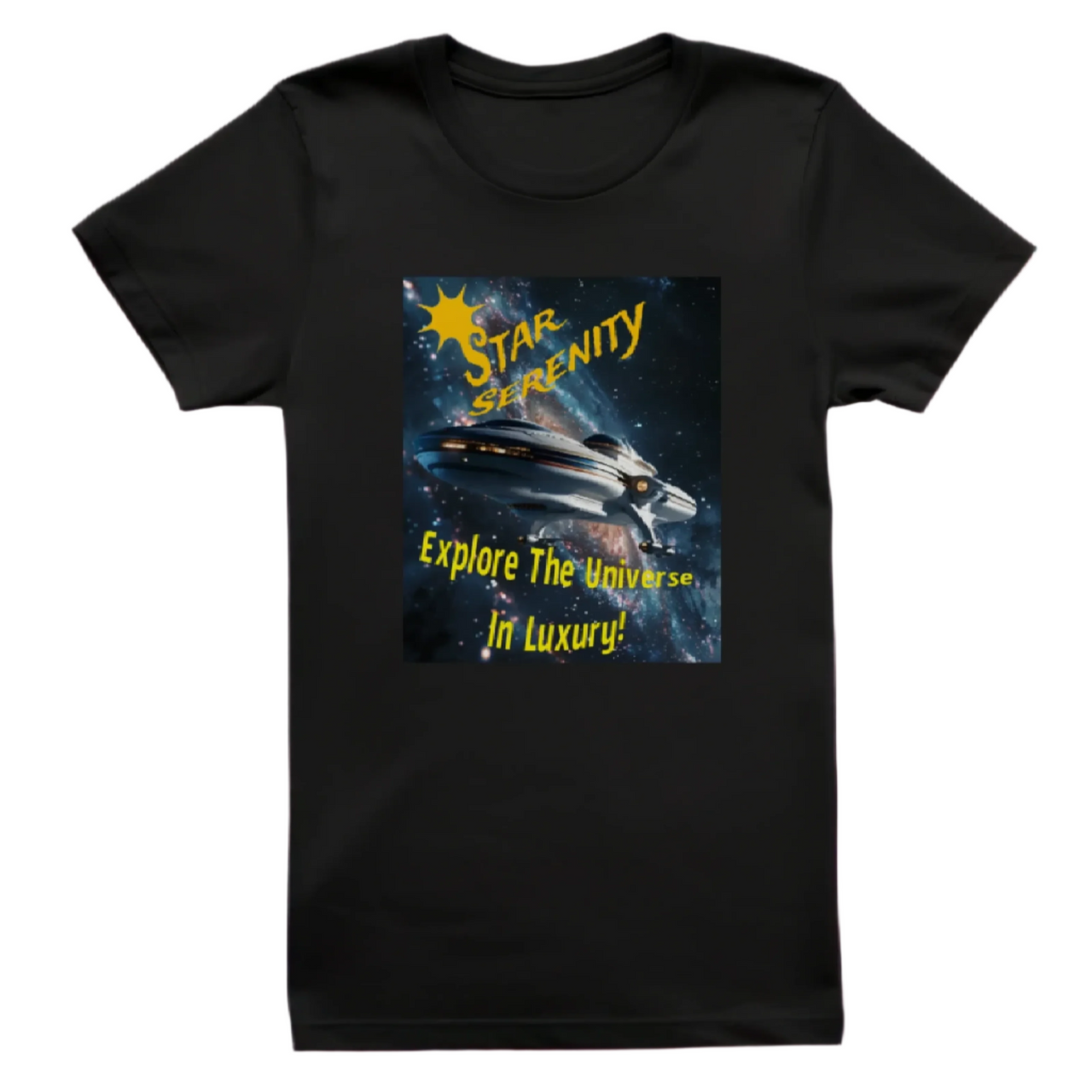 Star Serenity T-Shirt, Alien Tee, Daily Spaceship T-Shirt - 2 COLORS -