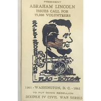 Thumbnail for Vintage 1961 📣 Civil War Centennial Series Lincoln Embossed Stamped Envelope