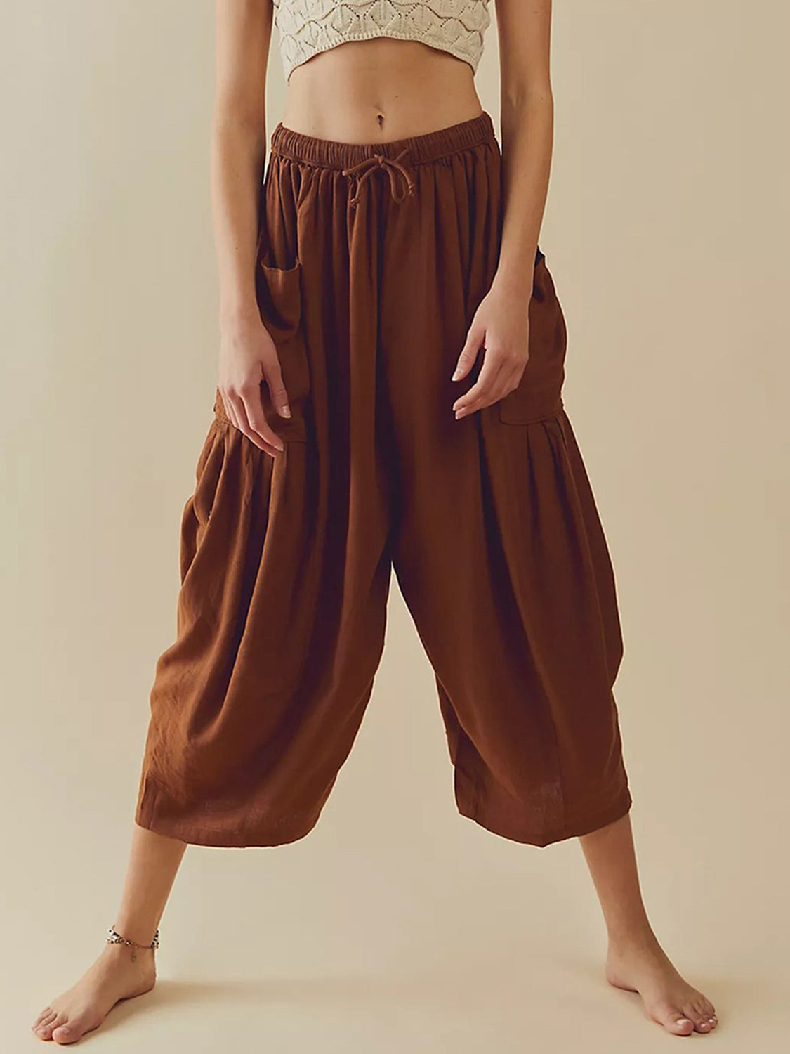 Full Size Wide Leg Pants with Pockets - T - 9 COLORS -