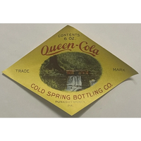 Thumbnail for Antique Vintage 1930s 🔥 Queen Cola Label, Punxsutawney, PA, Unique Americana!