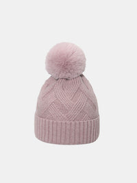 Thumbnail for Roll Rim Hat with Pompom - T - 5 COLORS -