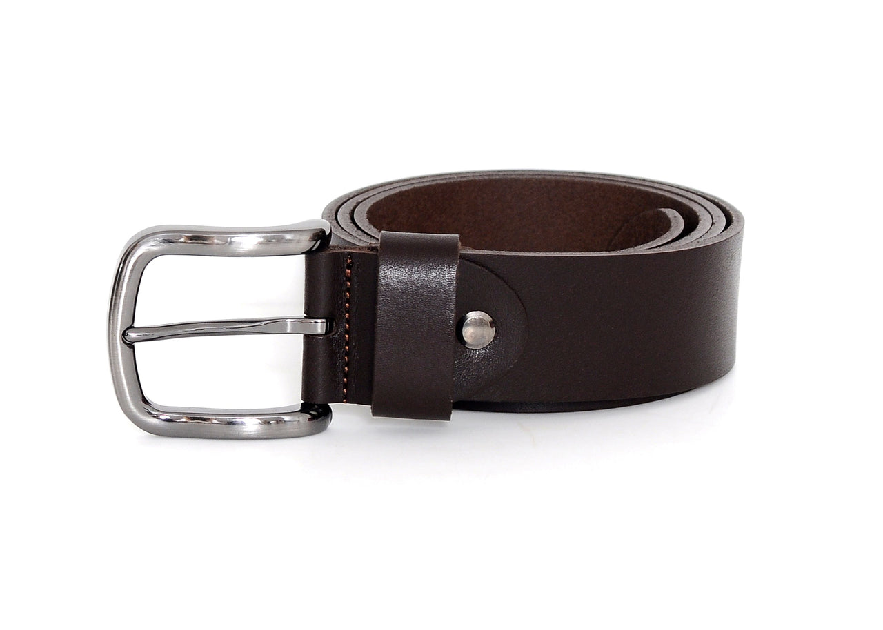 Jkel - Everest Brown Leather Veg Tanned Men Belt -