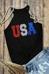 Thumbnail for USA Grecian Neck Cami Tank - T - 1 COLOR -