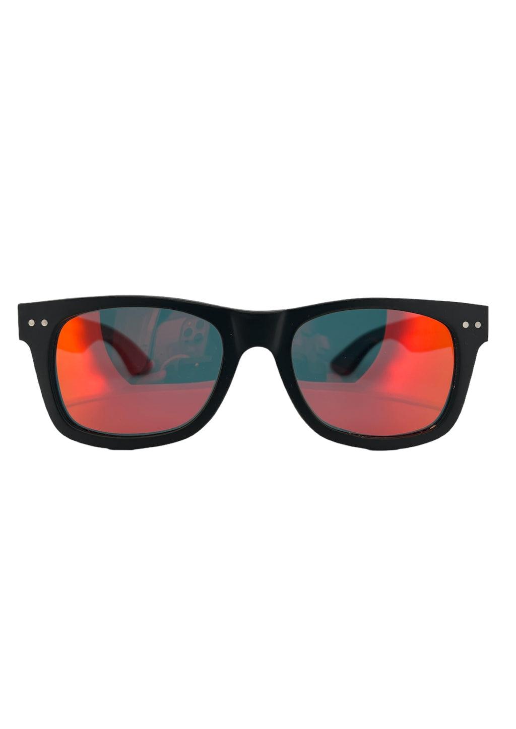 ZERPICO - Limited Eyewood Dream - Black - Wayfarer - Red Mirror Lenses - WITH OR WITHOUT WOODEN BOX - 1 COLOR -