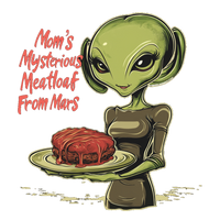 Thumbnail for Mom's Mysterious Meatloaf From Mars Alien Tee, Funny Alien T-Shirt - 2 COLORS -