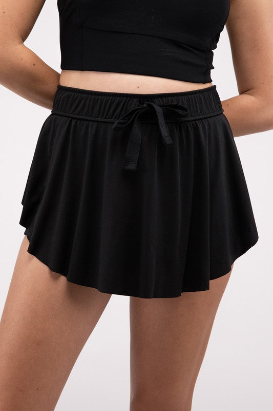 ASK - Zenana Ruffle Hem Tennis Skirt With Hidden Inner Pockets - 3 COLORS -