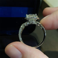 Thumbnail for 3 Carat 925 Sterling Silver Moissanite Ring