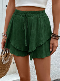 Thumbnail for Tied Layered High Waist Shorts - T - 5 COLORS -