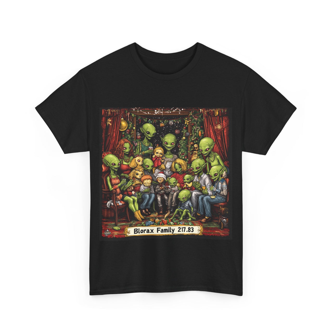 Alien Family Portrait Tee, Funny Alien T-Shirt - 2 COLORS -