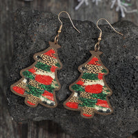 Thumbnail for Christmas Tree Faux Leather Earrings - T - 2 COLORS -