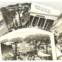 Thumbnail for Rare Antique 1900s - 1910s 🎢 Dominion Park Fan Postcard, Montreal, Quebec, Canada 🍁