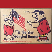 Thumbnail for Vintage Patriotic Bicentennial Fred Flintstone Barney Rubble Stickers 1975