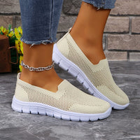 Thumbnail for Breathable Mesh Round Toe Slip-Ons - T - 4 COLORS -