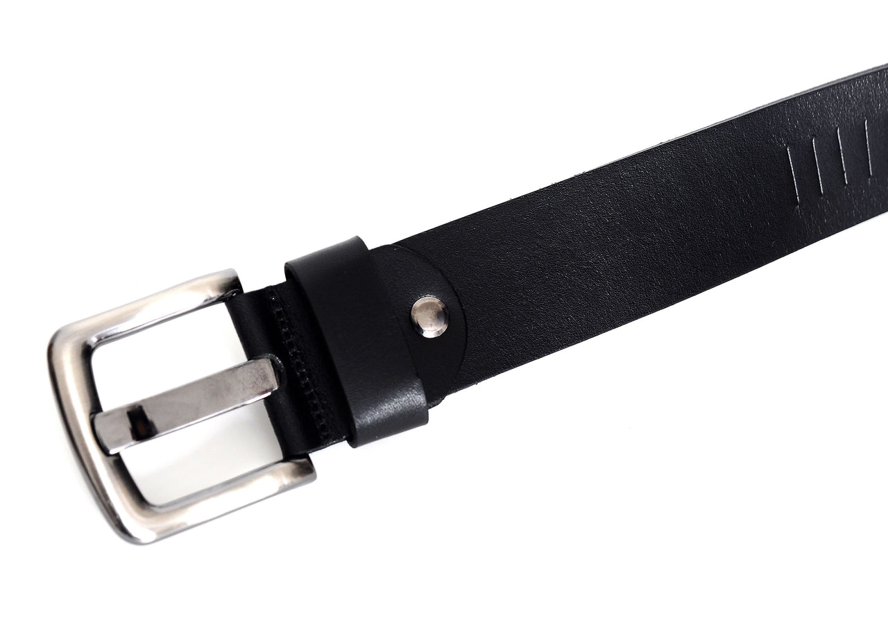 Jkel - Efes Black Veg Tanned Leather Men Belt -