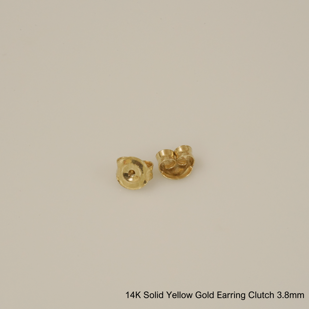 Brisbane - 14K SOLID GOLD 6 PRONG EARRINGS; 3mm,4mm,5mm,6mm - [9-15 DAY DELIVERY] - 3 TYPES/SIZES - SINGLE OR PAIR -