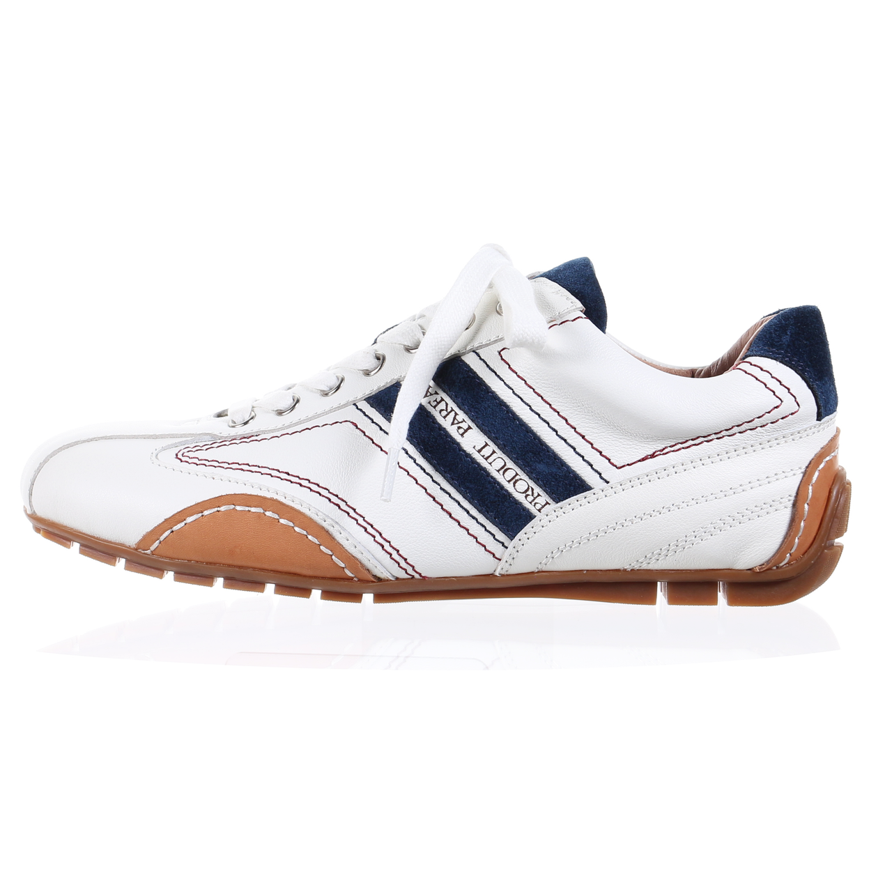 Leather Sneaker-Navy - 1 COLOR -