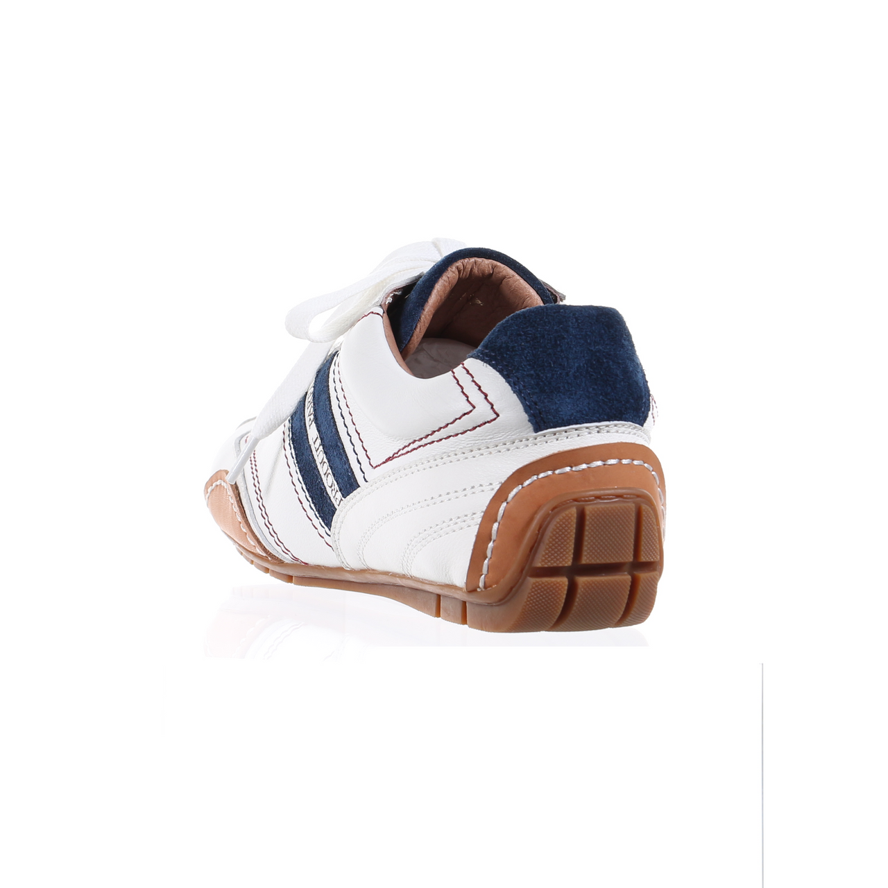 Leather Sneaker-Navy - 1 COLOR -