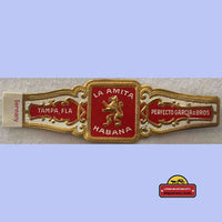 Thumbnail for Rare 1910s Antique Vintage La Amita Habana Embossed Cigar Band - Label Tampa, FL