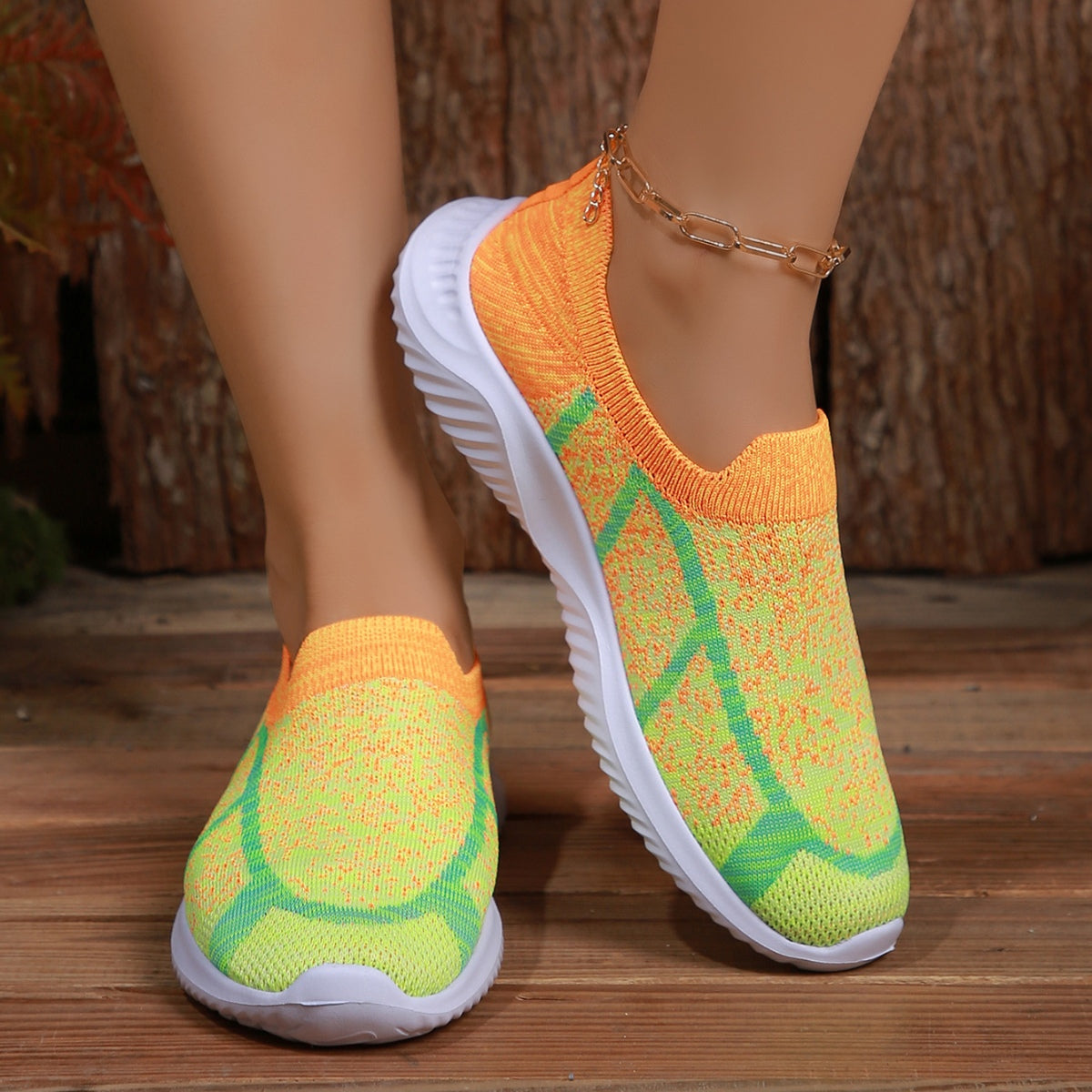 Breathable Mesh Round Toe Sneakers - T - 2 COLORS -