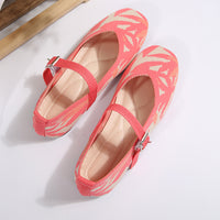 Thumbnail for Printed Round Toe Flat Slip-Ons - T - 2 COLORS -