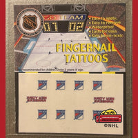 Thumbnail for Vintage 1998 NHL Fingernail Tattoos New York Rangers, It's Hockey Season!!!