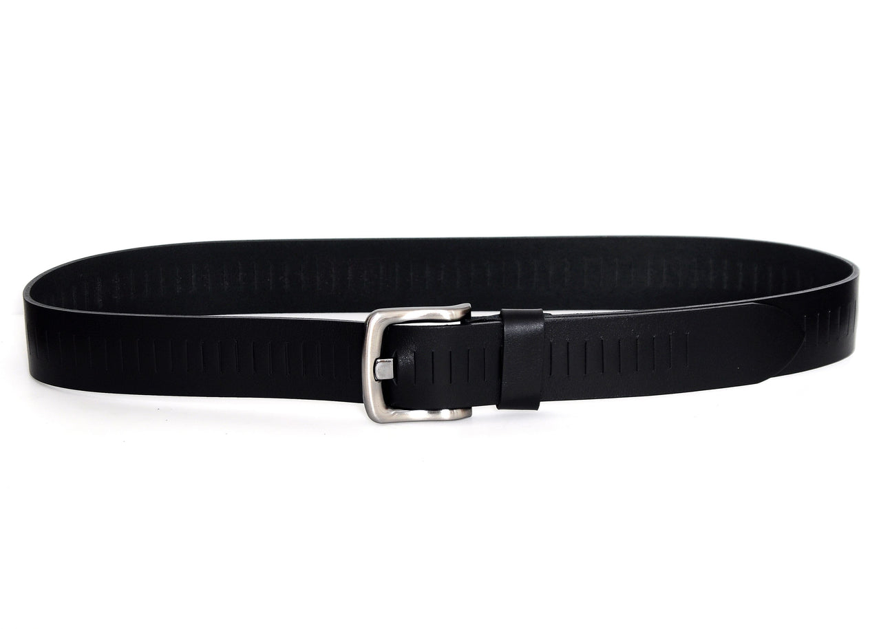 Jkel - Efes Black Veg Tanned Leather Men Belt -