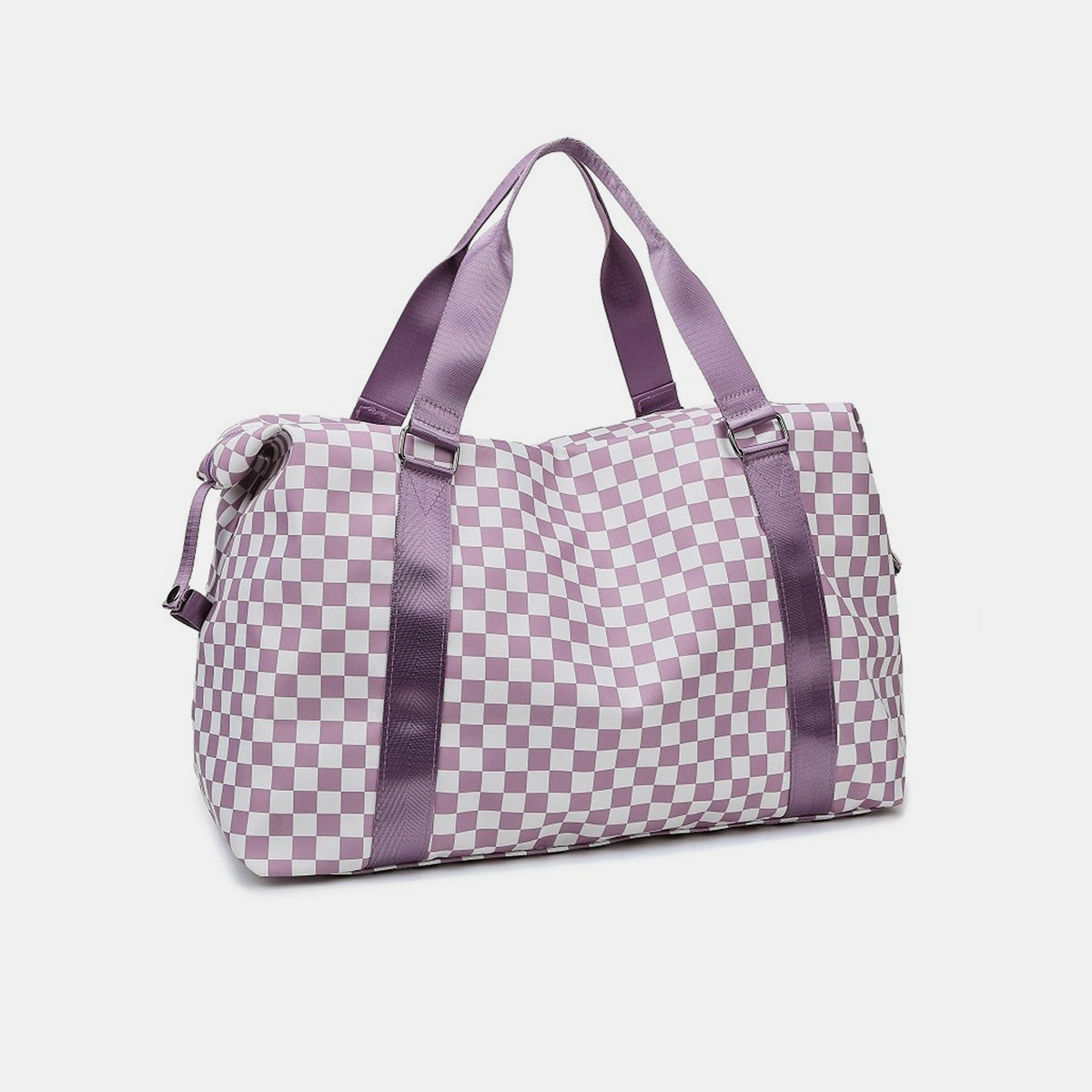 Zenana Checkered Travel Duffle Bag - T - 3 COLORS -