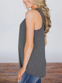 Thumbnail for High-Low Striped Tank - T - 2 COLORS -