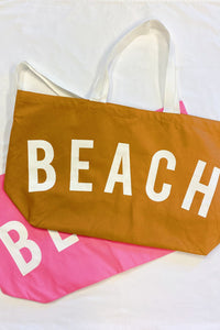 Thumbnail for Ellison & Young - Let’s Do Beach Canvas Tote - 2 COLORS -