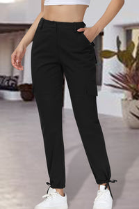 Thumbnail for Full Size High Waist Pants with Pockets - T - 3 COLORS -