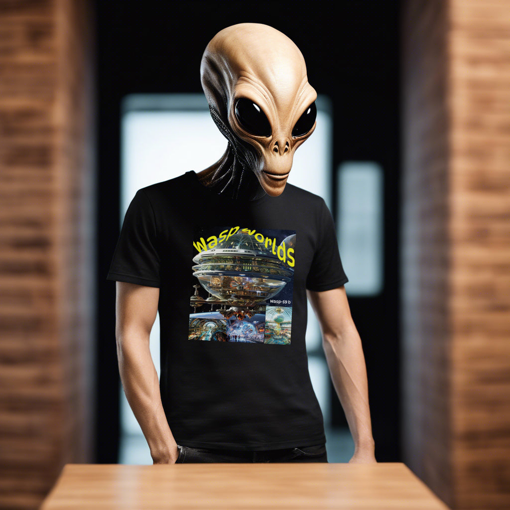 Wasp Worlds, Alien Amusement Park T-Shirt, Daily Spaceship - 2 COLORS -