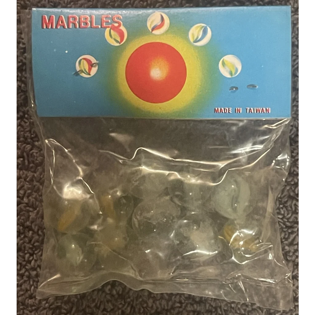 Vintage 1950s Cats Eye Marbles, Unopened in Package, Childhood Classic!